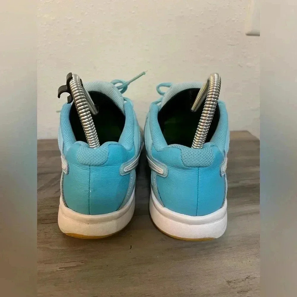 Nike Women's Light Blue Teal and Yellow Sneakers - Picture 7 of 9